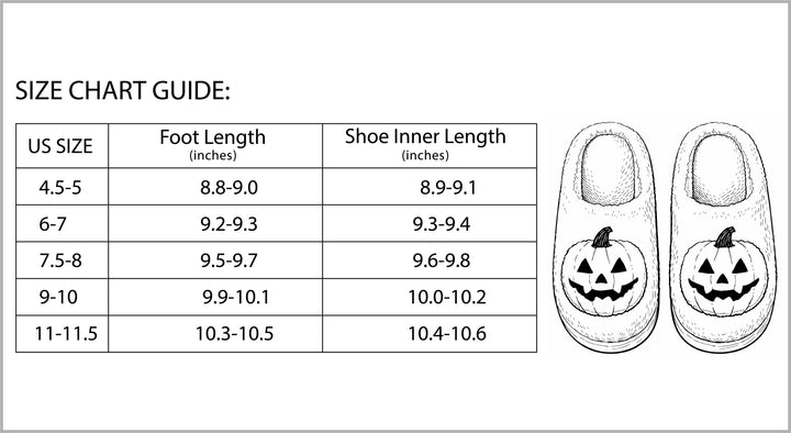 Halloween Pumpkin Cartoon Slippers Non-Slip Indoor House Shoes-Bon Voyage Vintage