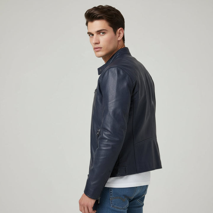 Lightweight Faux Leather Jacket For Men-Bon Voyage Vintage