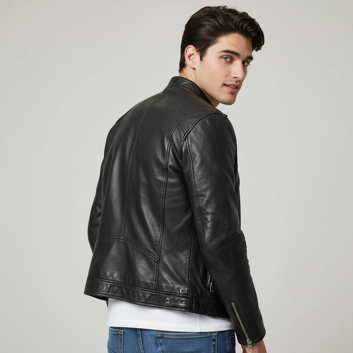Lightweight Faux Leather Jacket For Men-Bon Voyage Vintage