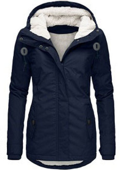 Long Waterproof Winter Coat with Hood For Women's-Bon Voyage Vintage