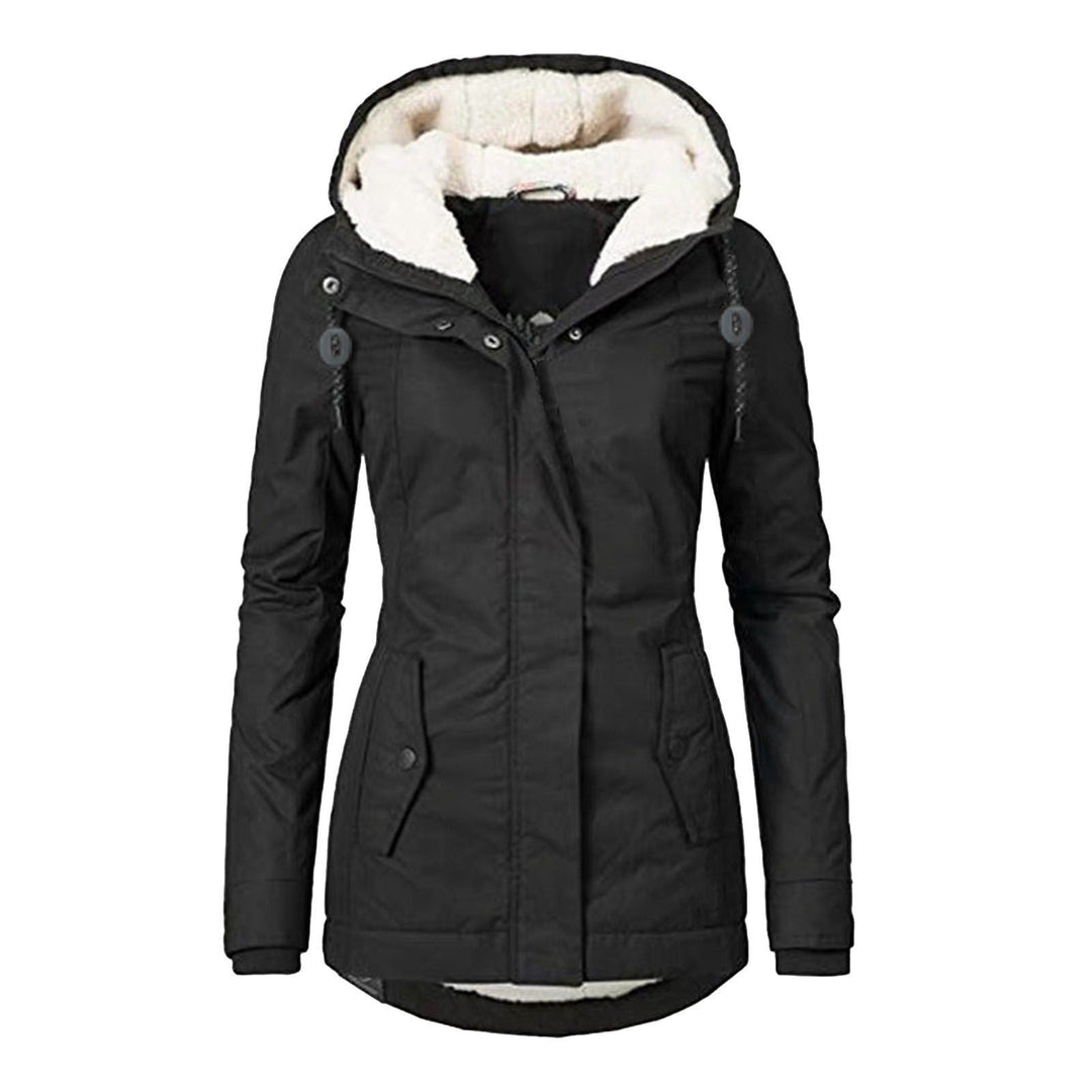 Long Waterproof Winter Coat with Hood For Women's-Bon Voyage Vintage