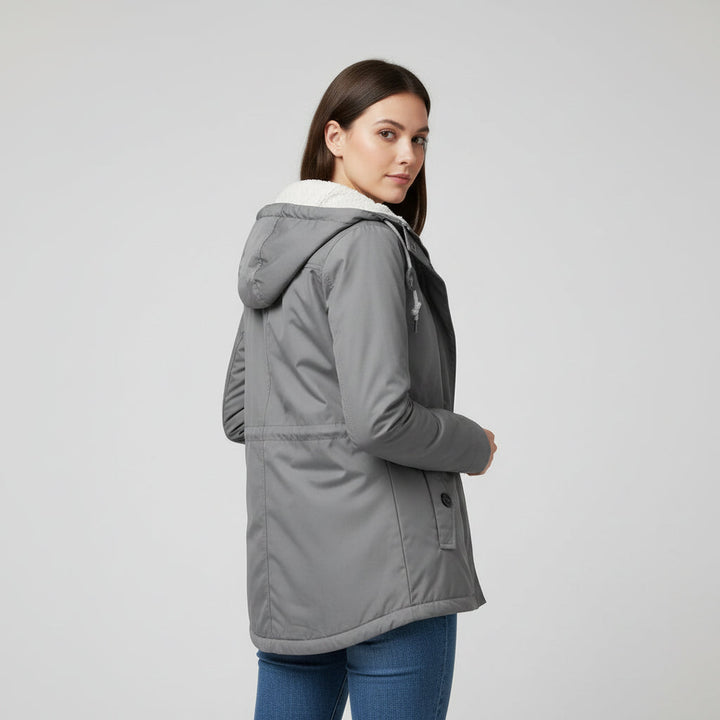 Long Waterproof Winter Coat with Hood For Women's-Bon Voyage Vintage