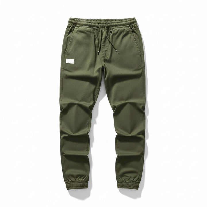 Men’s Autumn Polyester Pants Slim Fit Casual Fall Trousers-Bon Voyage Vintage