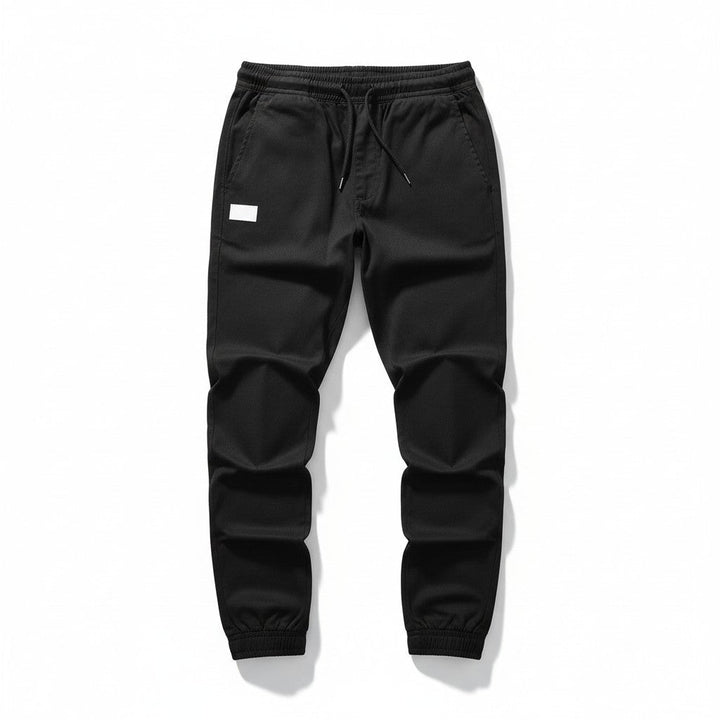 Men’s Autumn Polyester Pants Slim Fit Casual Fall Trousers-Bon Voyage Vintage