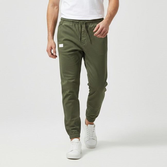Men’s Autumn Polyester Pants Slim Fit Casual Fall Trousers-Bon Voyage Vintage