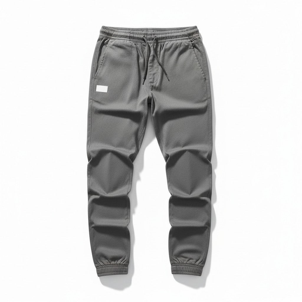 Men’s Autumn Polyester Pants Slim Fit Casual Fall Trousers-Bon Voyage Vintage