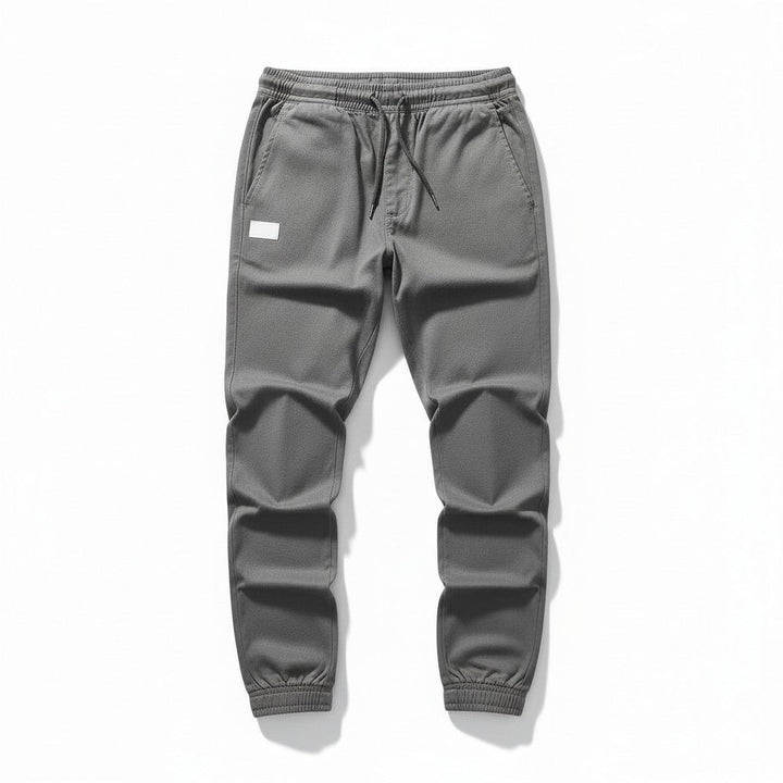 Men’s Autumn Polyester Pants Slim Fit Casual Fall Trousers-Bon Voyage Vintage