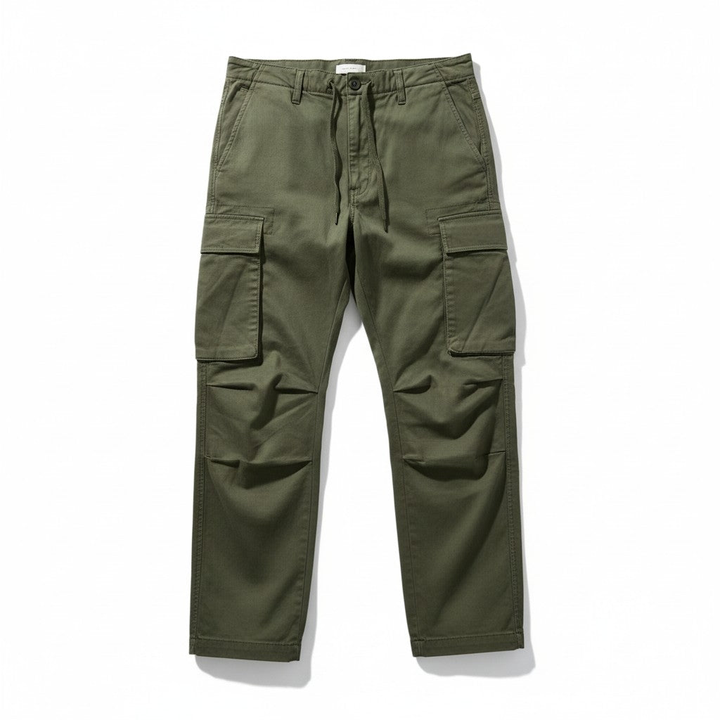 Men’s Cargo Pants Cotton Blend Relaxed Fit Multi-Pocket Trousers-Bon Voyage Vintage