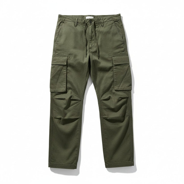 Men’s Cargo Pants Cotton Blend Relaxed Fit Multi-Pocket Trousers-Bon Voyage Vintage