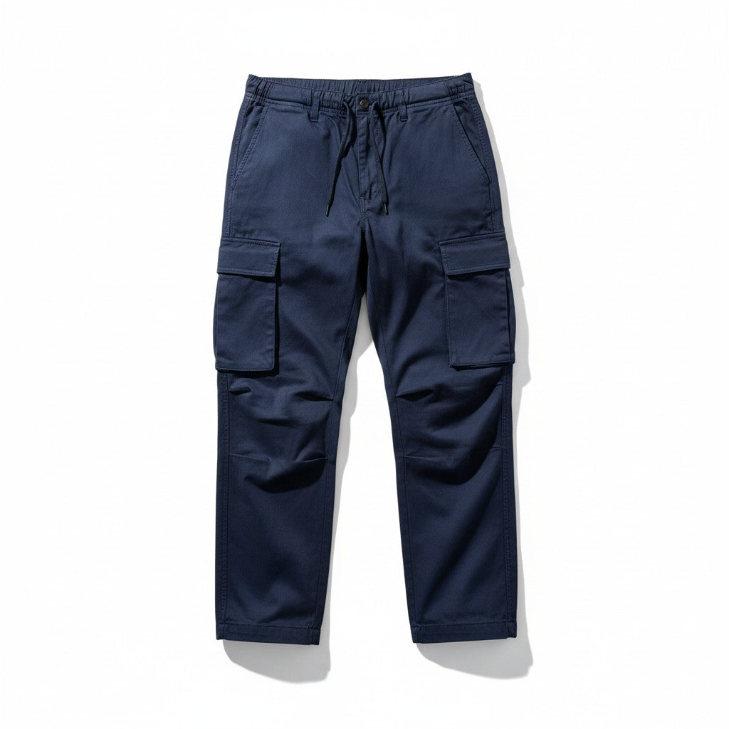 Men’s Cargo Pants Cotton Blend Relaxed Fit Multi-Pocket Trousers-Bon Voyage Vintage