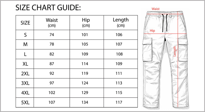 Men’s Cargo Pants Cotton Blend Relaxed Fit Multi-Pocket Trousers-Bon Voyage Vintage