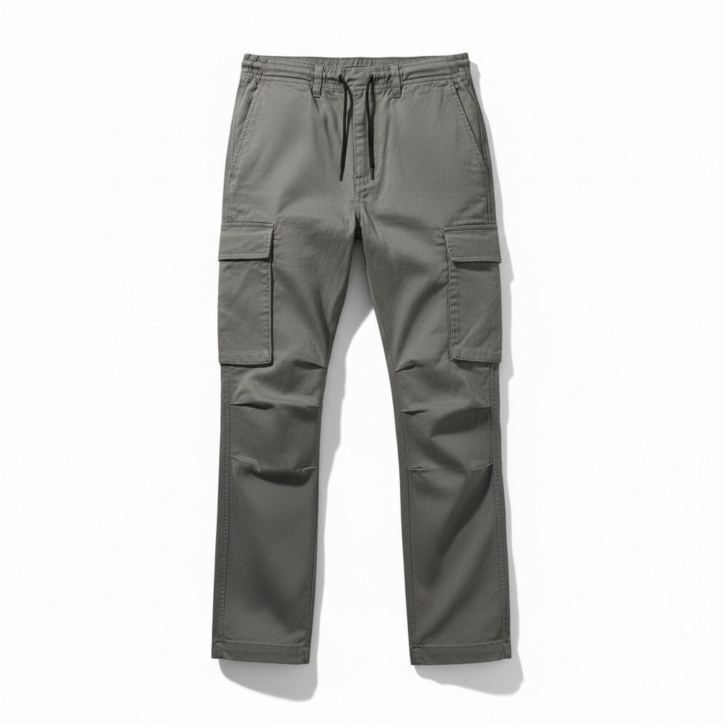Men’s Cargo Pants Cotton Blend Relaxed Fit Multi-Pocket Trousers-Bon Voyage Vintage