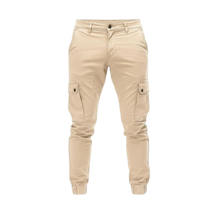 Men’s Fall Cargo Joggers Cotton Blend Relaxed Fit Pants-Bon Voyage Vintage