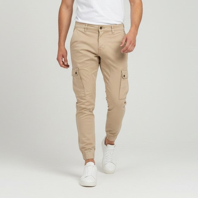 Men’s Fall Cargo Joggers Cotton Blend Relaxed Fit Pants-Bon Voyage Vintage