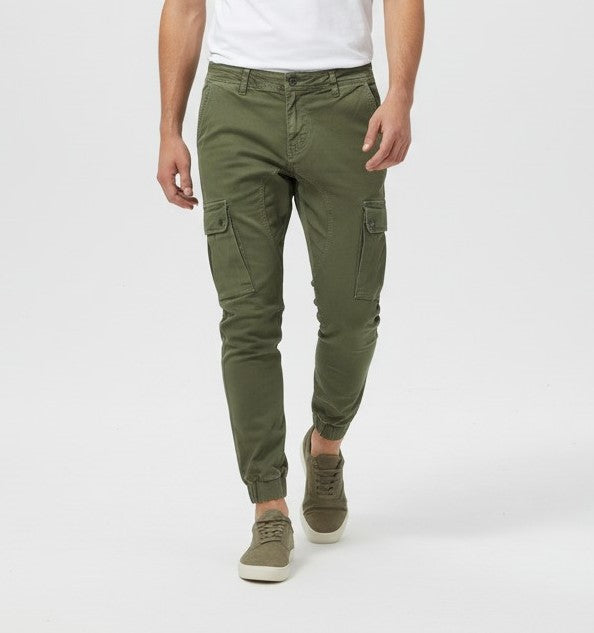 Men’s Fall Cargo Joggers Cotton Blend Relaxed Fit Pants-Bon Voyage Vintage