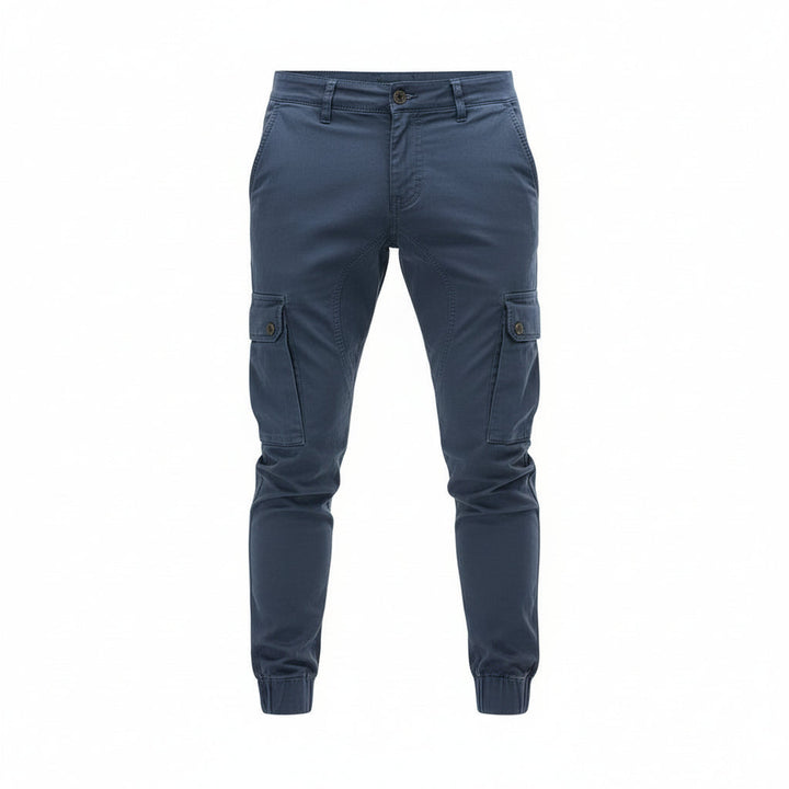 Men’s Fall Cargo Joggers Cotton Blend Relaxed Fit Pants-Bon Voyage Vintage
