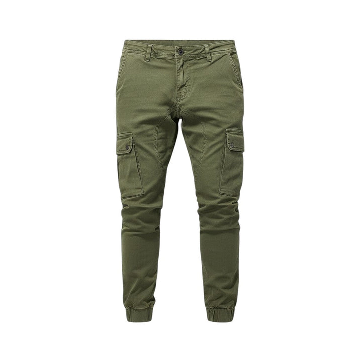 Men’s Fall Cargo Joggers Cotton Blend Relaxed Fit Pants-Bon Voyage Vintage