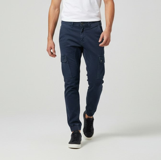 Men’s Fall Cargo Joggers Cotton Blend Relaxed Fit Pants-Bon Voyage Vintage