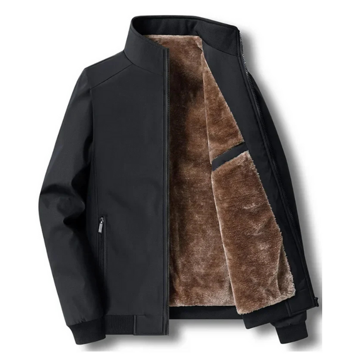 Men’s Fleece-Lined Winter Jacket-Bon Voyage Vintage