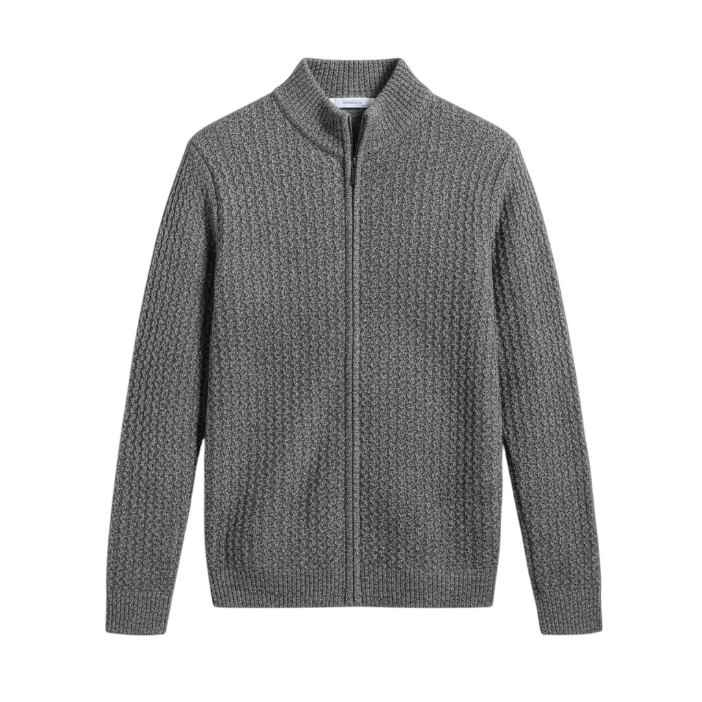 Men’s Full-Zip Lightweight Wool Vest-Bon Voyage Vintage