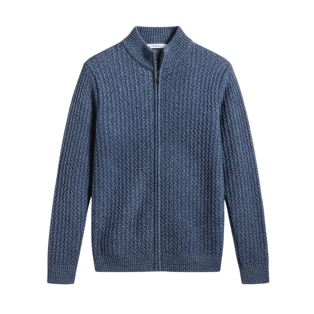 Men’s Full-Zip Lightweight Wool Vest-Bon Voyage Vintage