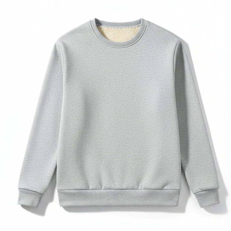 Men’s Heavyweight Winter Pullover Sweater Round Neck Warm Knitwear-Bon Voyage Vintage