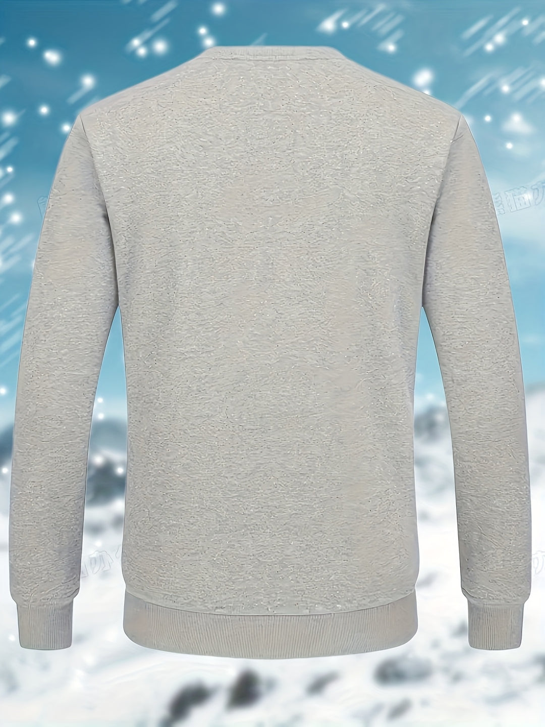 Men’s Heavyweight Winter Pullover Sweater Round Neck Warm Knitwear-Bon Voyage Vintage
