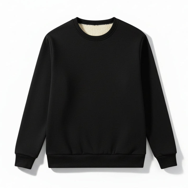 Men’s Heavyweight Winter Pullover Sweater Round Neck Warm Knitwear-Bon Voyage Vintage