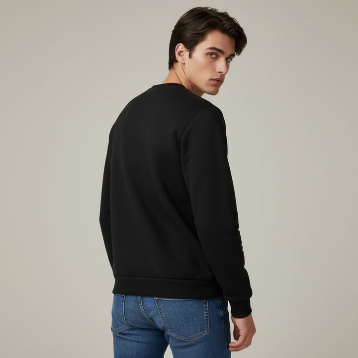 Men’s Heavyweight Winter Pullover Sweater Round Neck Warm Knitwear-Bon Voyage Vintage