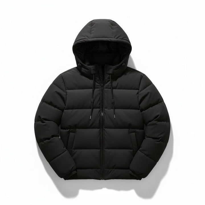 Men’s Lightweight Hooded Puffer Jacket-Bon Voyage Vintage