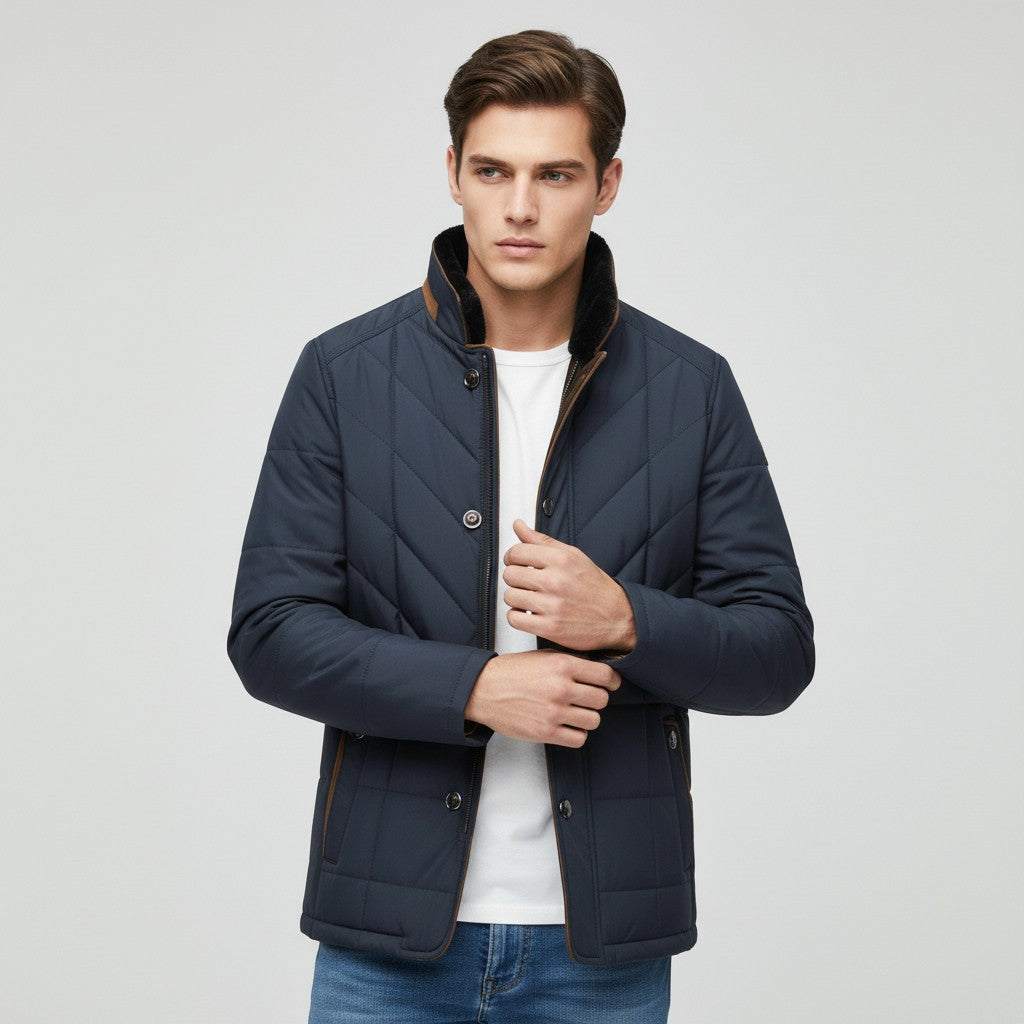 Men’s Lightweight Winter Jacket Stylish Cold Weather Outerwear-Bon Voyage Vintage