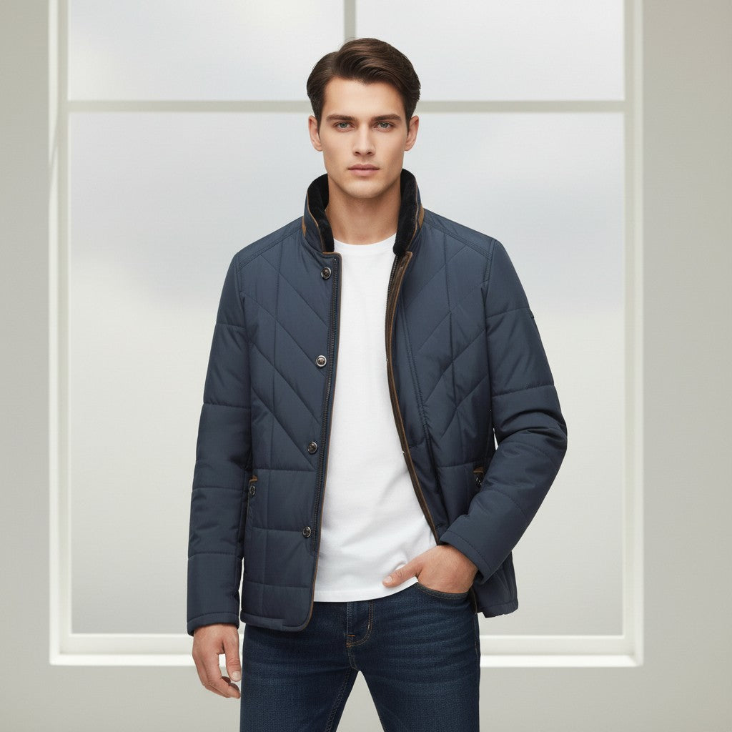 Men’s Lightweight Winter Jacket Stylish Cold Weather Outerwear-Bon Voyage Vintage