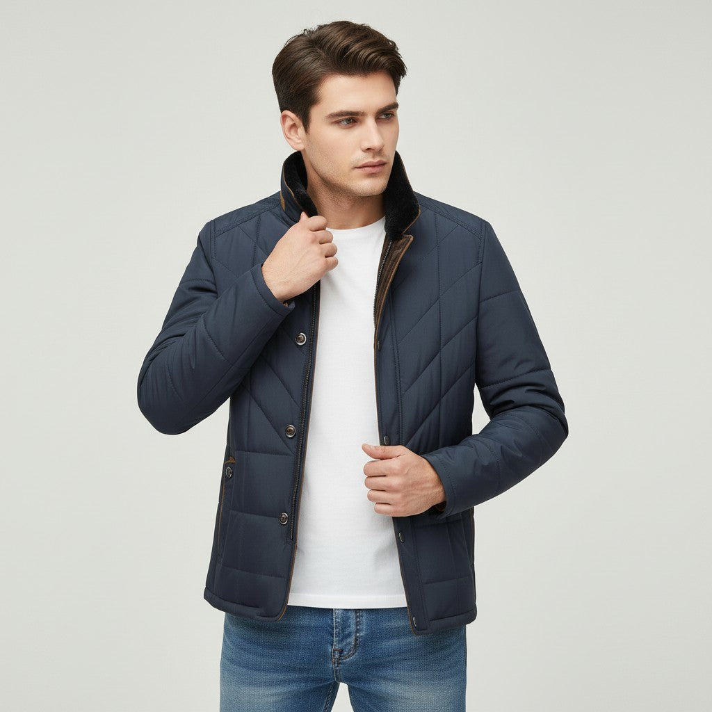Men’s Lightweight Winter Jacket Stylish Cold Weather Outerwear-Bon Voyage Vintage