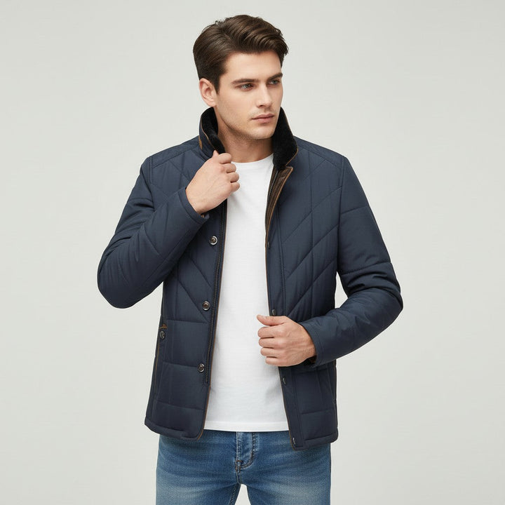 Men’s Lightweight Winter Jacket Stylish Cold Weather Outerwear-Bon Voyage Vintage