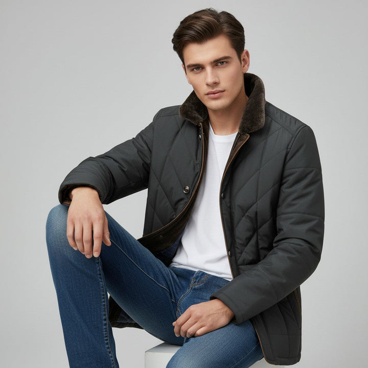 Men’s Lightweight Winter Jacket Stylish Cold Weather Outerwear-Bon Voyage Vintage