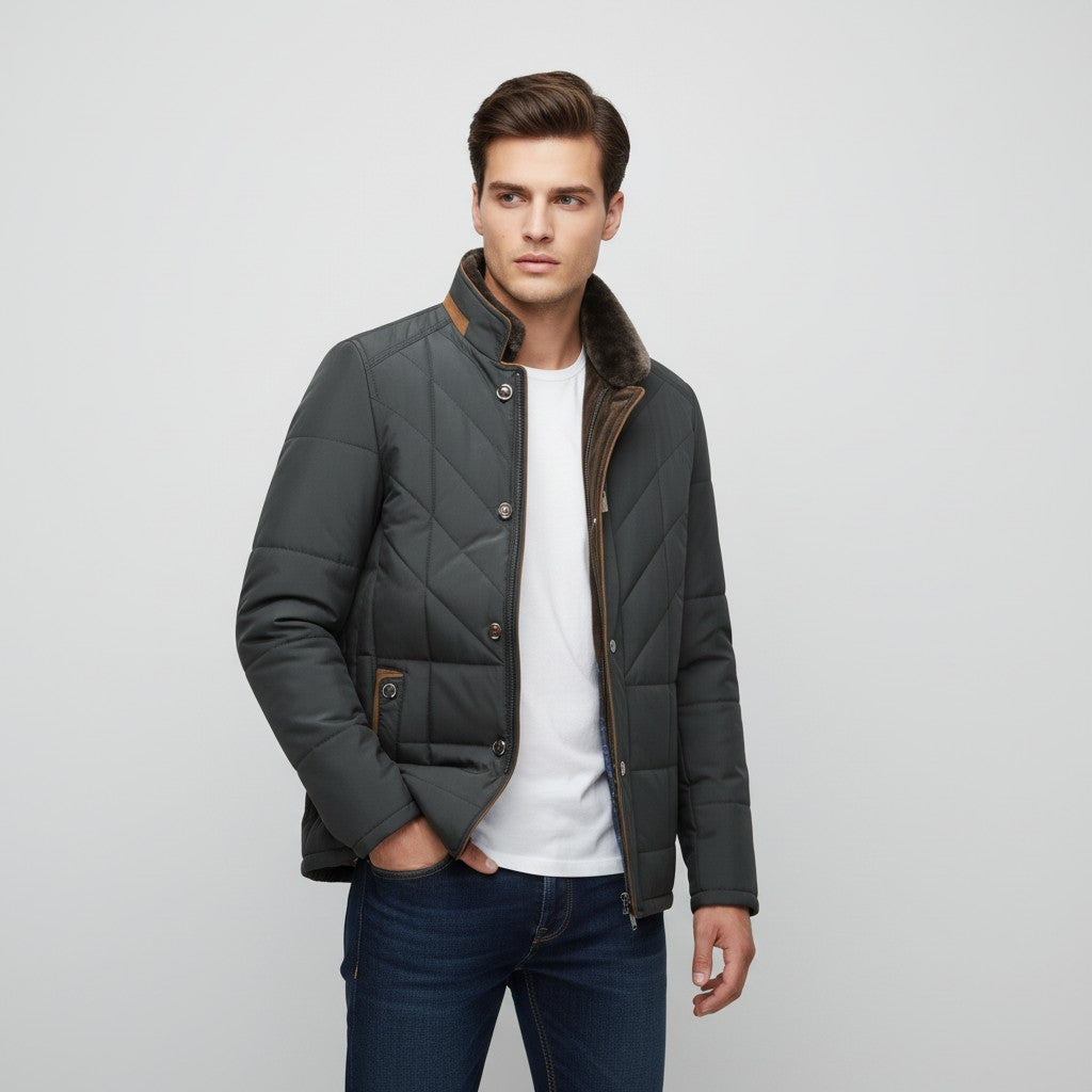 Men’s Lightweight Winter Jacket Stylish Cold Weather Outerwear-Bon Voyage Vintage