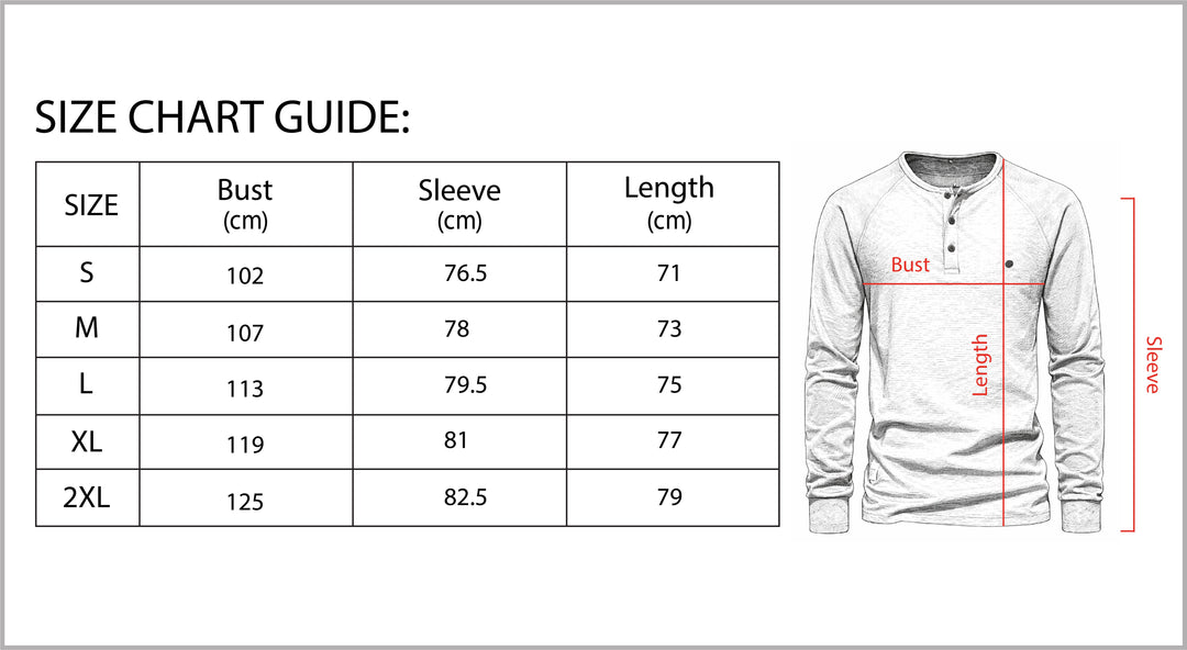 Men’s Long Sleeve Waffle Textured Casual Fall Top-Bon Voyage Vintage