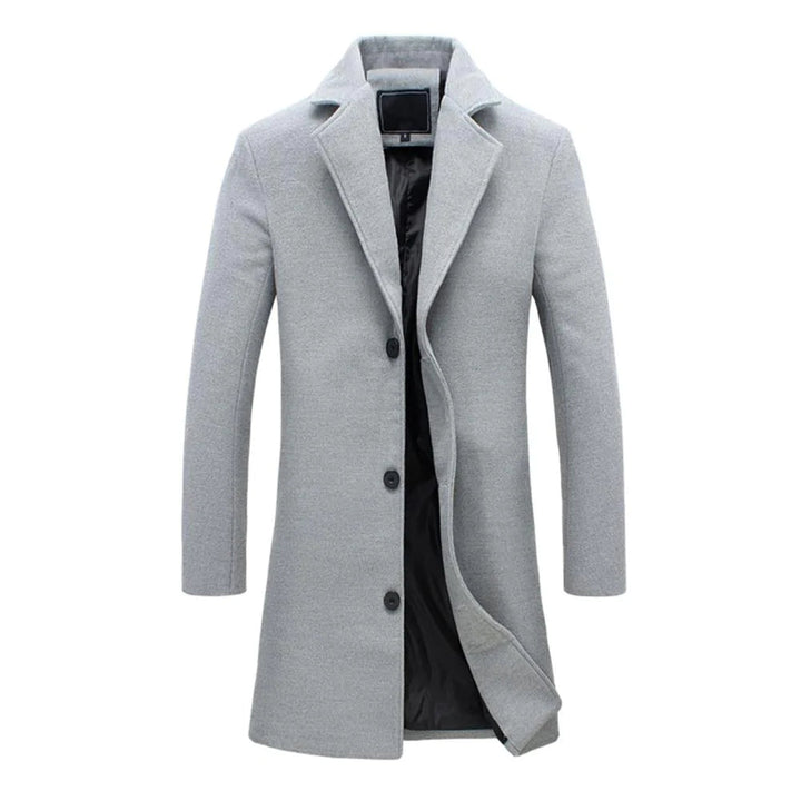 Men’s Long Winter Coat Cotton Cold-Weather Overcoat-Bon Voyage Vintage