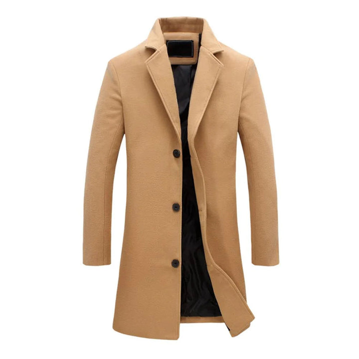 Men’s Long Winter Coat Cotton Cold-Weather Overcoat-Bon Voyage Vintage