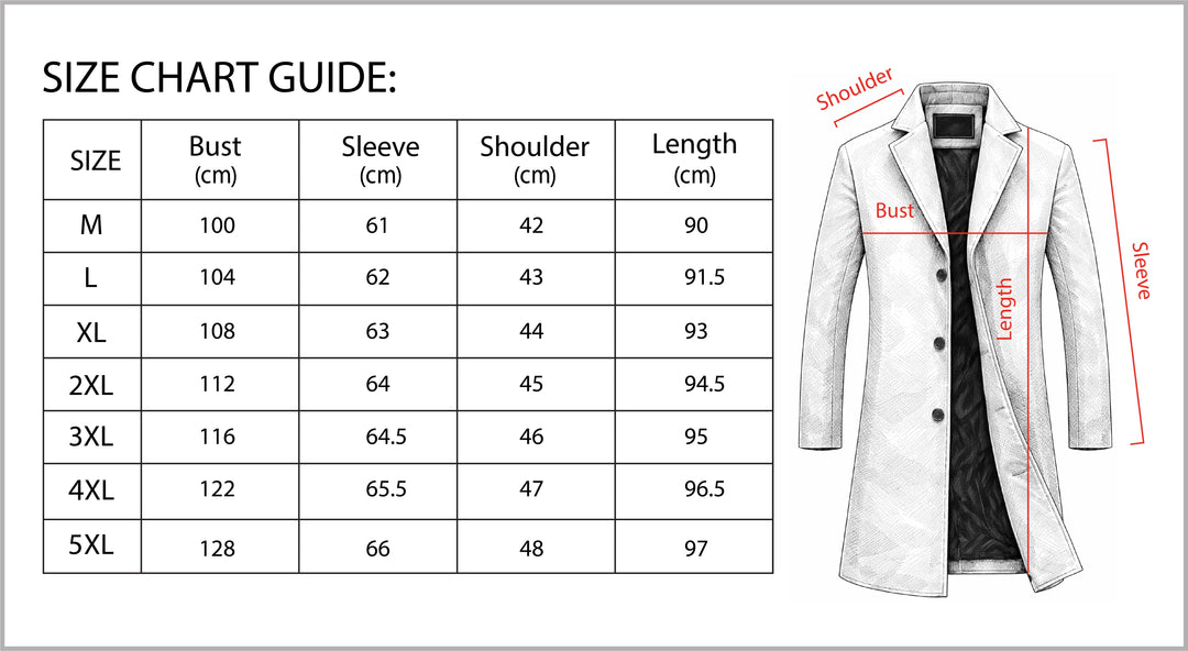 Men’s Long Winter Coat Cotton Cold-Weather Overcoat-Bon Voyage Vintage