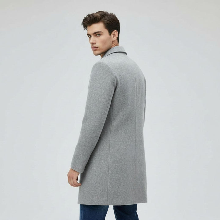Men’s Long Winter Coat Cotton Cold-Weather Overcoat-Bon Voyage Vintage