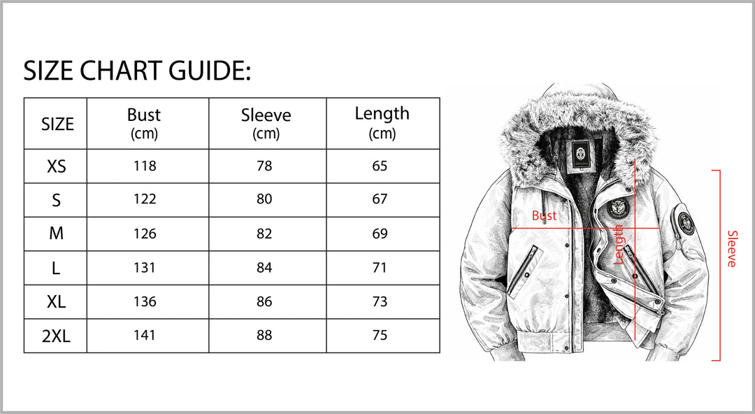 Men’s Quilted Bomber Jacket with Faux Fur Hood-Bon Voyage Vintage