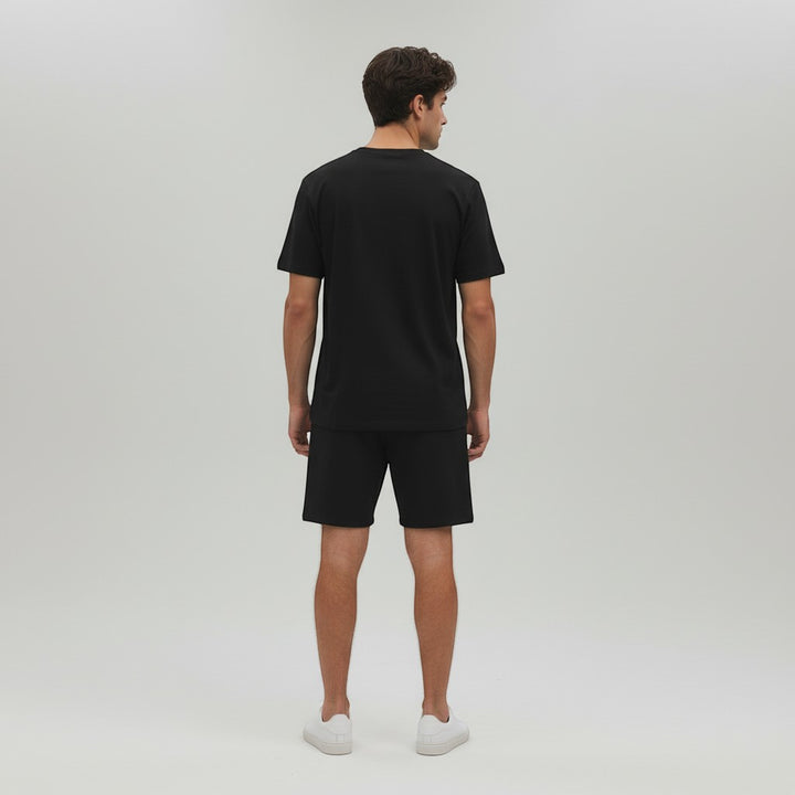 Men’s Short Sleeve T-Shirt and Shorts Set-Bon Voyage Vintage