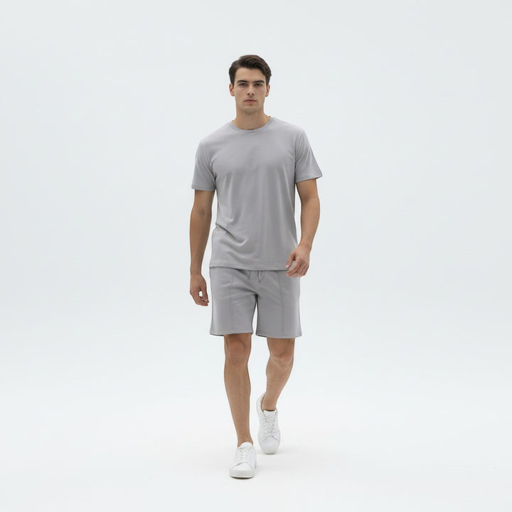 Men’s Short Sleeve T-Shirt and Shorts Set-Bon Voyage Vintage