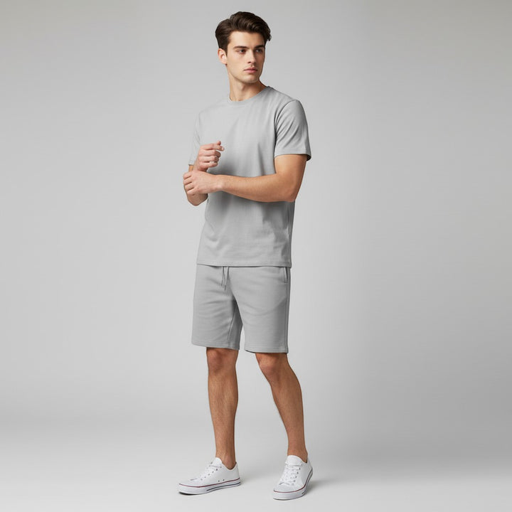 Men’s Short Sleeve T-Shirt and Shorts Set-Bon Voyage Vintage