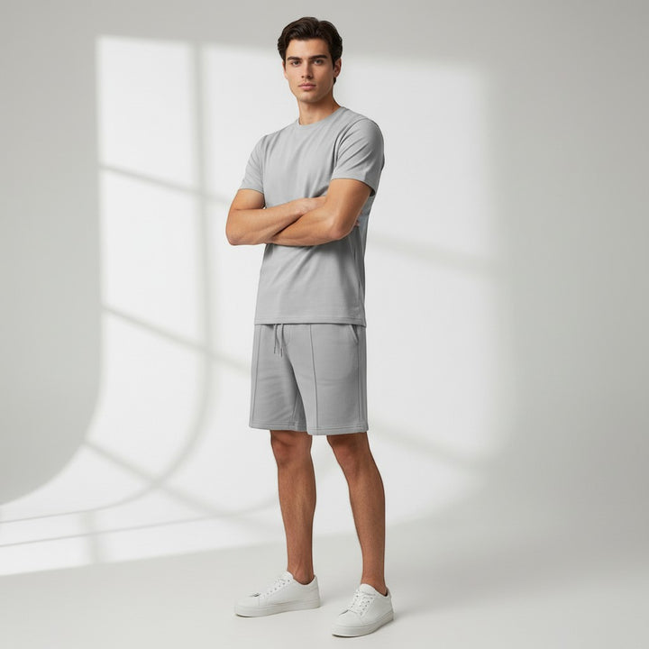Men’s Short Sleeve T-Shirt and Shorts Set-Bon Voyage Vintage