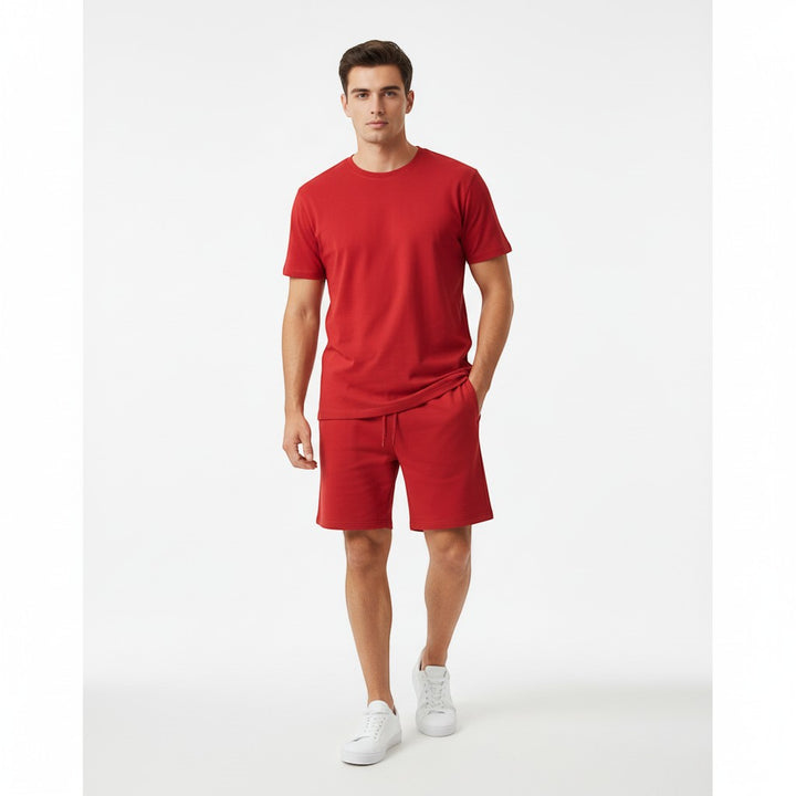 Men’s Short Sleeve T-Shirt and Shorts Set-Bon Voyage Vintage