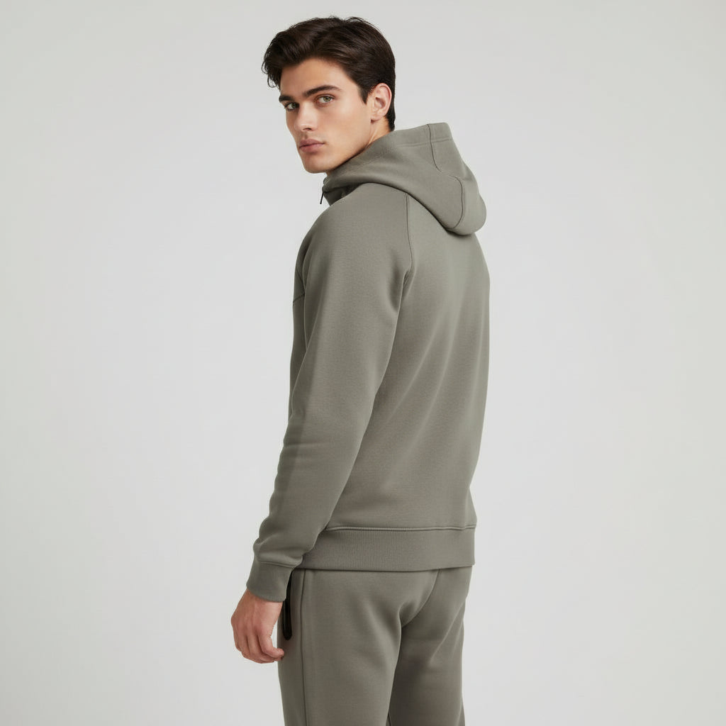 Men’s Tech Fleece Football Jersey Tracksuit Full Zip Hoodie and Joggers Set-Bon Voyage Vintage