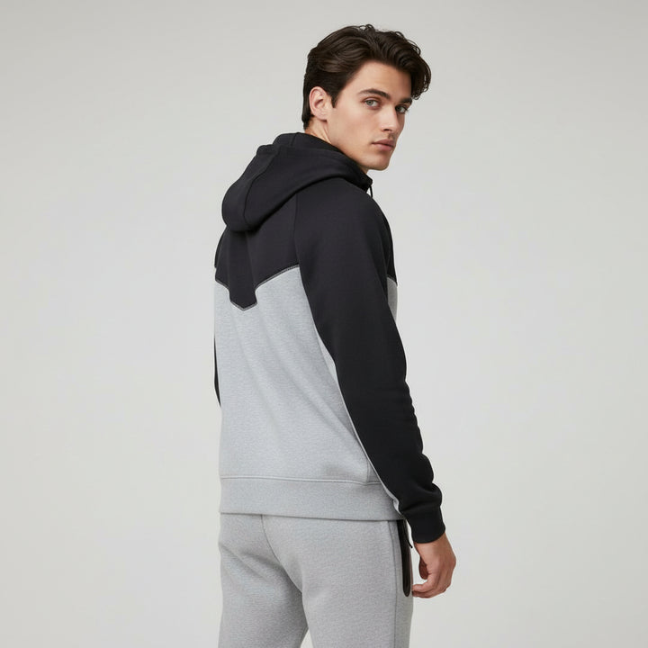 Men’s Tech Fleece Football Jersey Tracksuit Full Zip Hoodie and Joggers Set-Bon Voyage Vintage