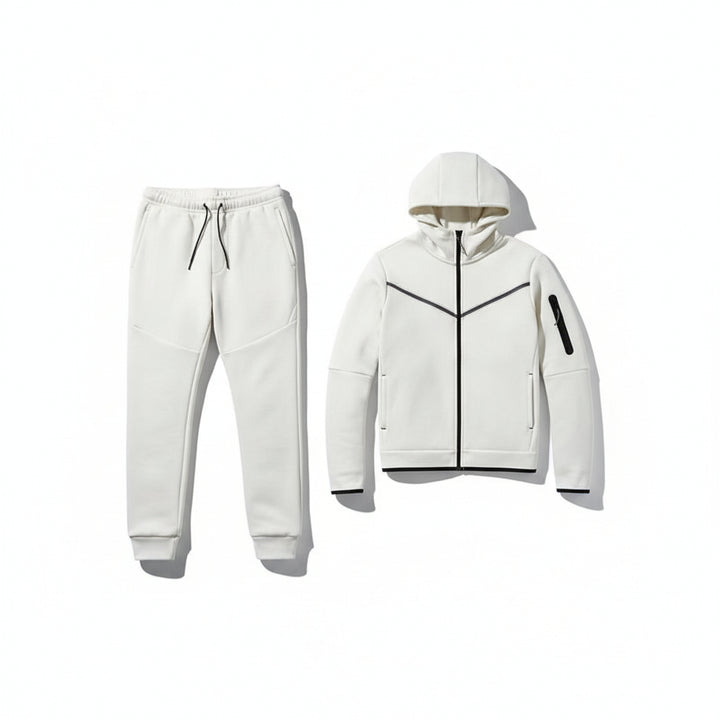 Men’s Tech Fleece Football Jersey Tracksuit Full Zip Hoodie and Joggers Set-Bon Voyage Vintage